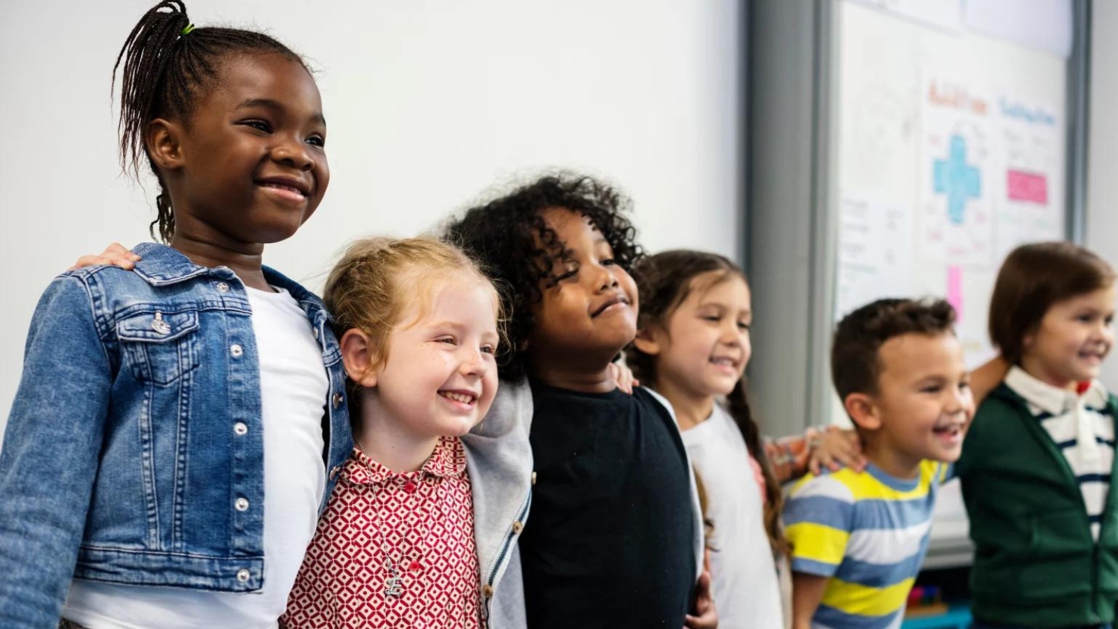 group of children smiling